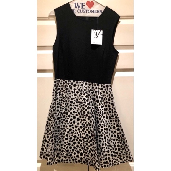 DVF Jeannie Embroidered Gauze and Jersey Dress - Picture 5 of 6